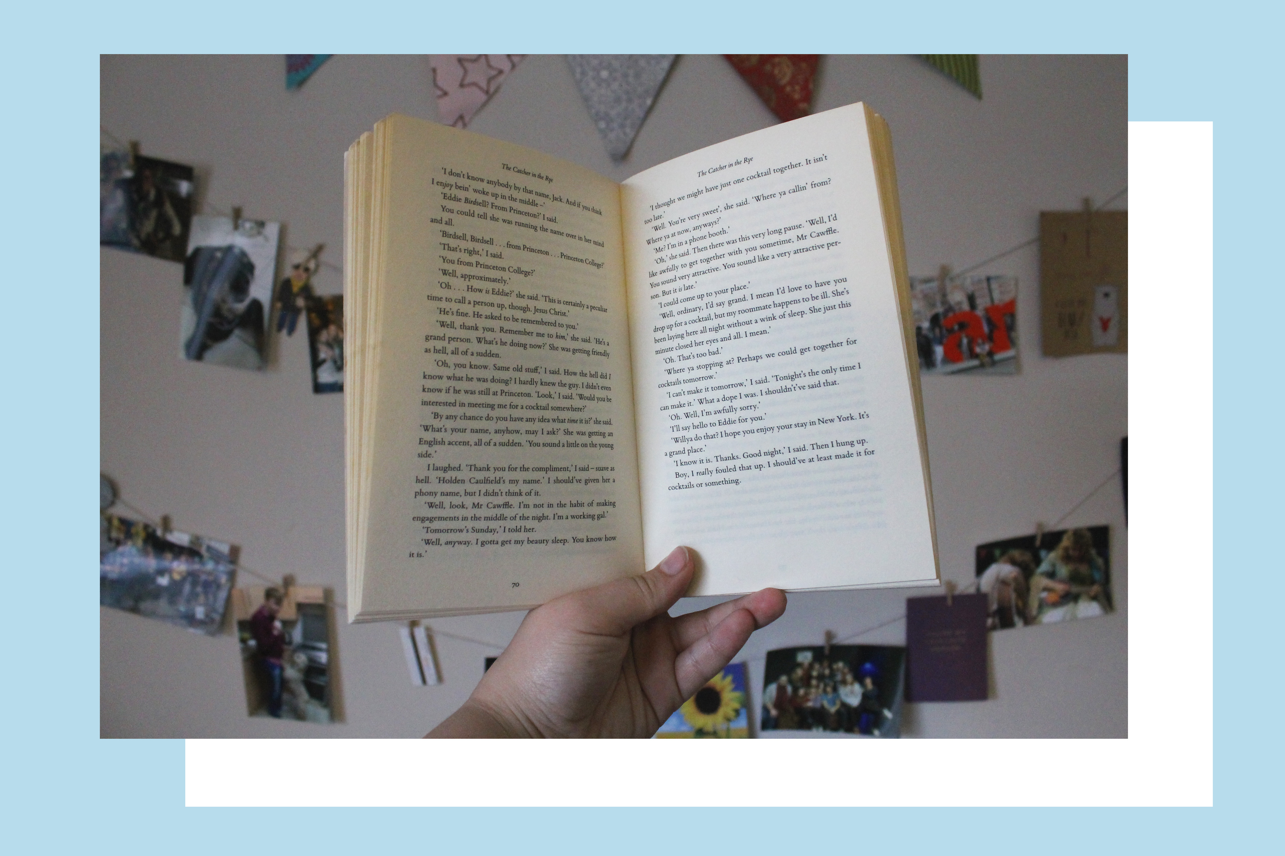 Open book - The Catcher in the Rye | Rosie Lewis Writes