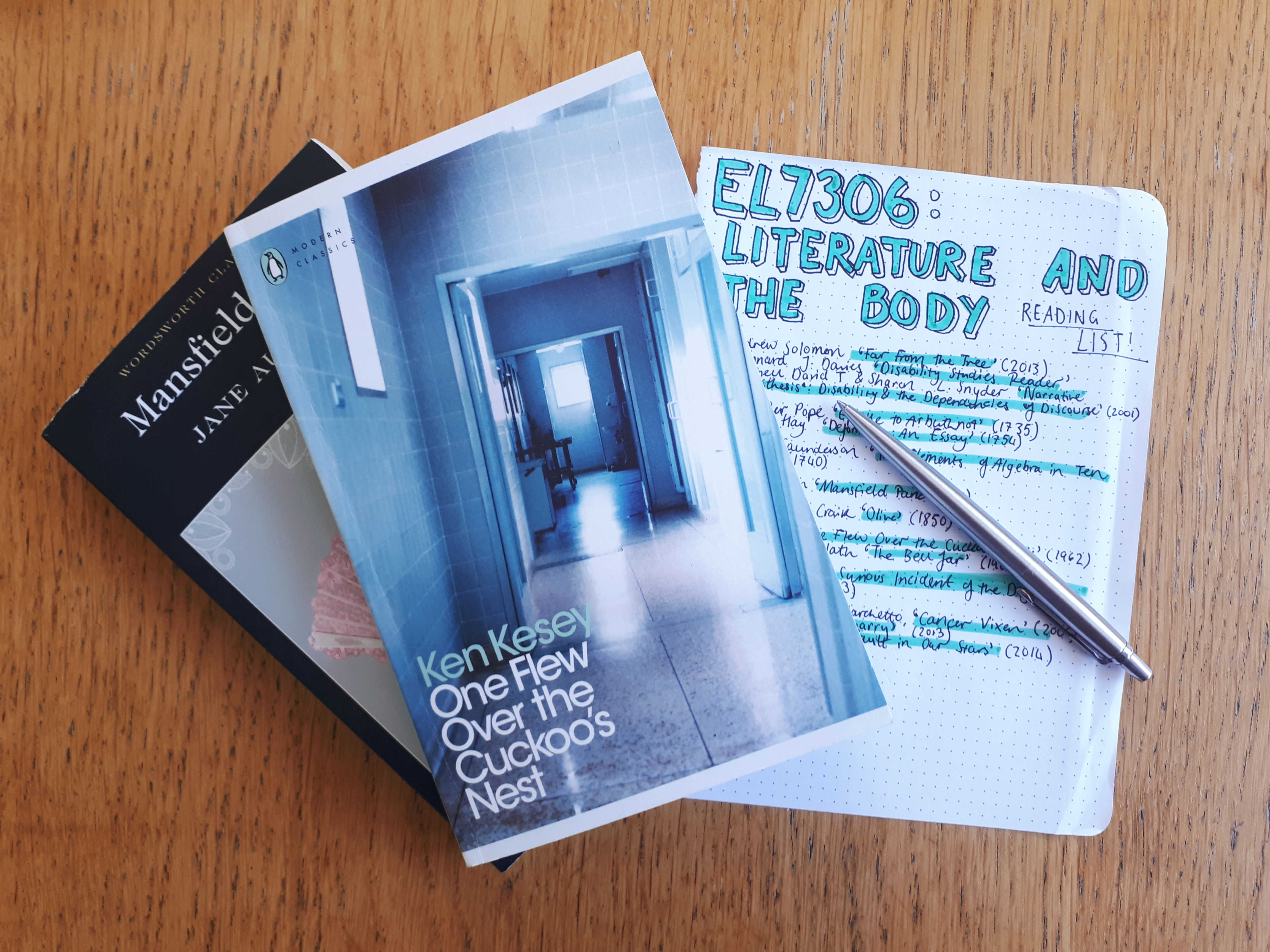 Jane Austen's 'Mansfield Park' and Ken Kesey's 'One Flew Over the Cuckoo's Nest'