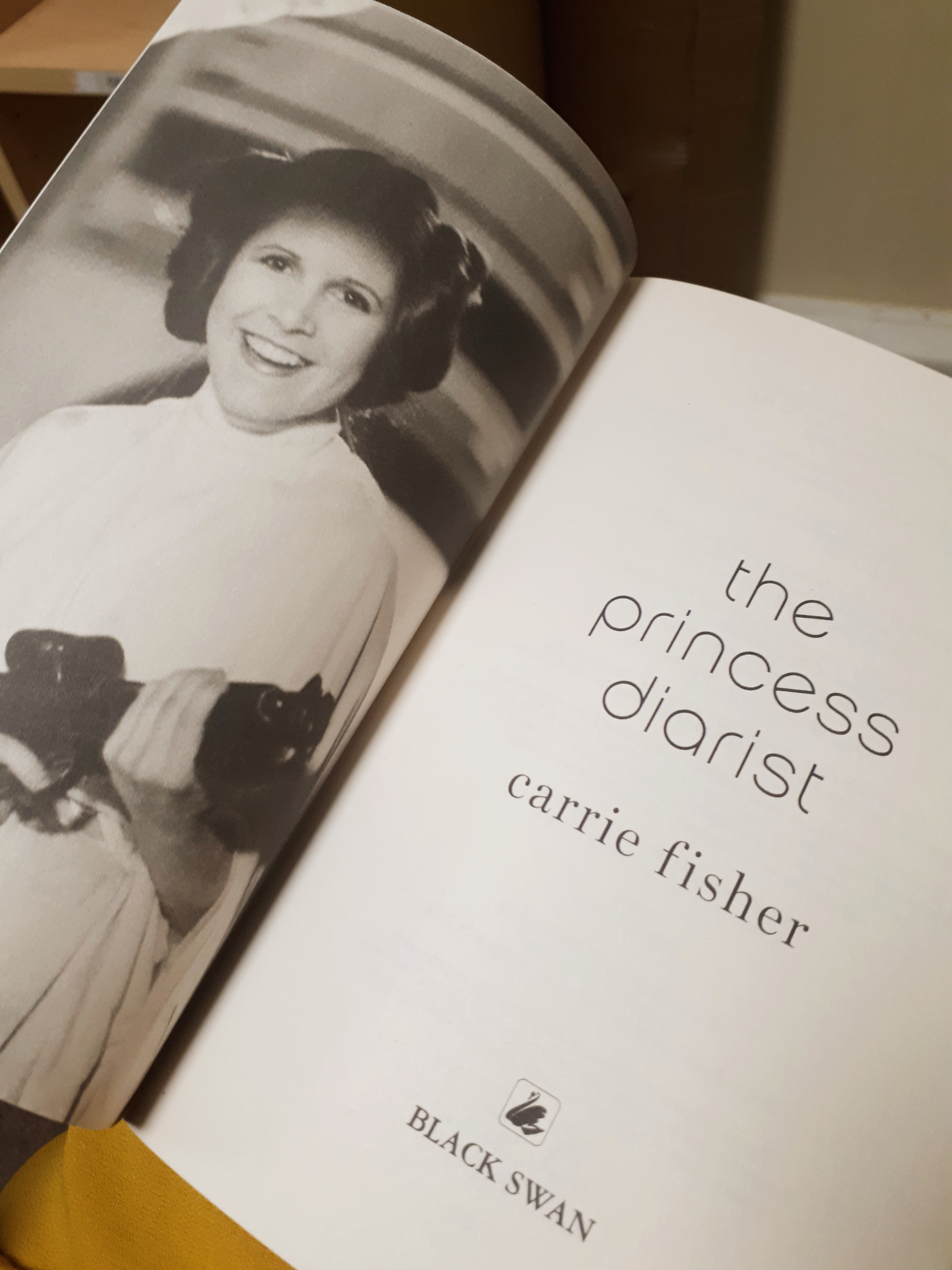 Inside cover of The Princess Diarist - Carrie Fisher
