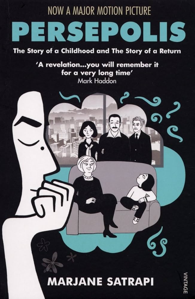 The cover of 'Persepolis by Marjane Satrapi'